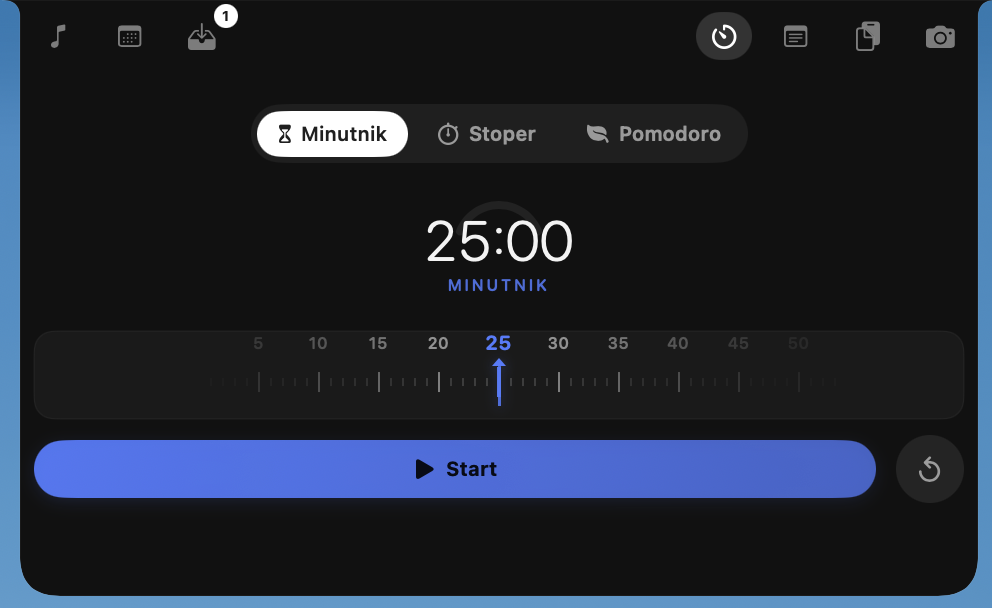 NotchFlow countdown timer